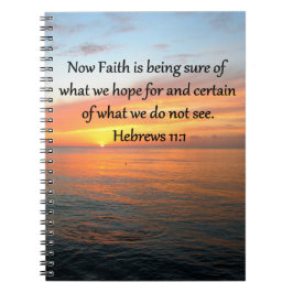 CADERNO ESPIRAL BELOS HEBREWS 11:1 DESIGN SUNRISE