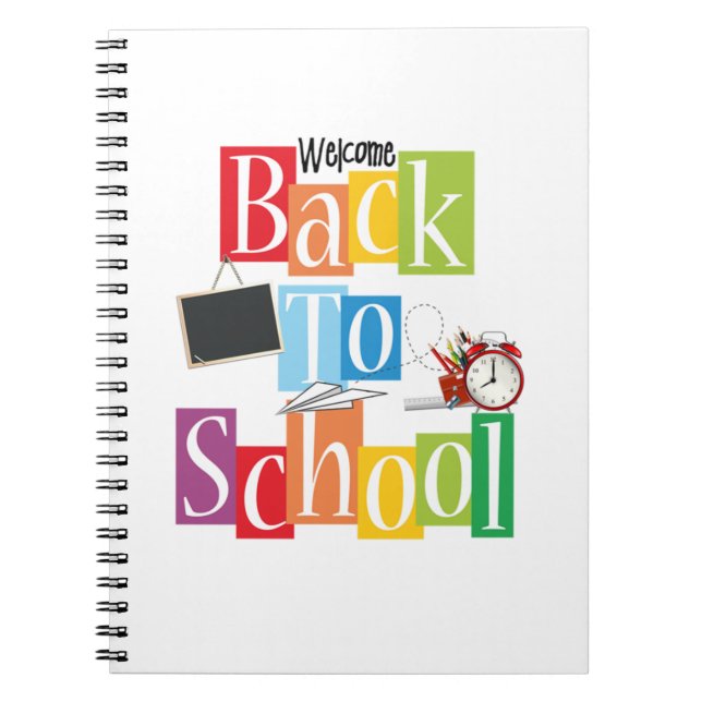 Caderno Espiral Bem-Vindo À Escola (Frente)