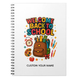 CADERNO ESPIRAL BEM-VINDO À ESCOLA
