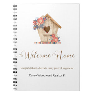 Caderno Espiral Bem-vindo ao Home Realtor Personalizado