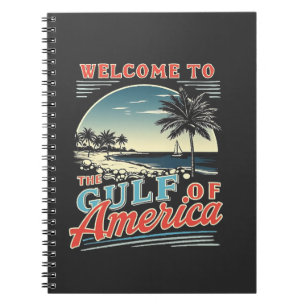 Caderno Espiral Bem-vindos ao Golfo da América Trump