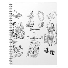 Caderno Espiral Bem-vindos aos Malones! Família Clássica dos anos