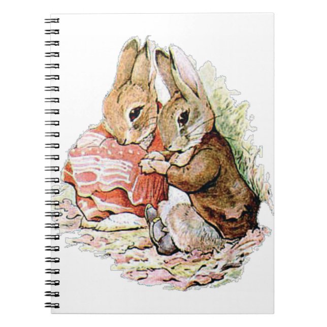 Caderno Espiral Benjamin Bunny tropeçou em Peter Rabbit (Frente)