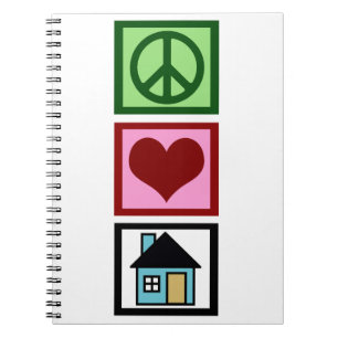 Caderno Espiral Bens imobiliários do amor da paz