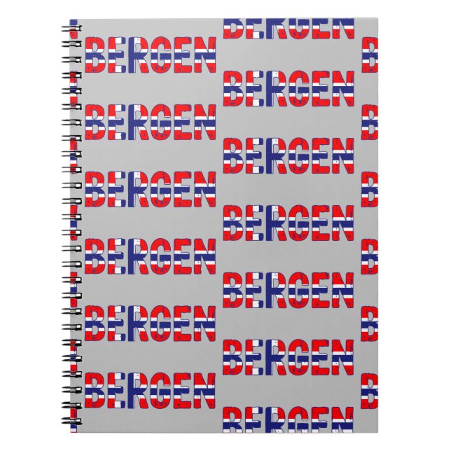 Caderno Espiral Bergen Noruega (Frente)