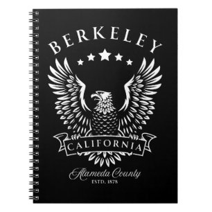 Caderno Espiral Berkeley Alameda County Califórnia Águia Vintage