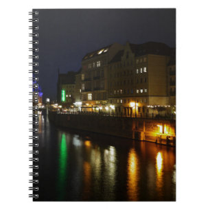 Caderno Espiral Berlin Germany Night Spree Alemanha Nacht