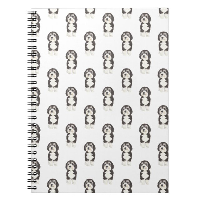 Caderno Espiral Bernedoodle (Frente)