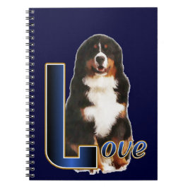Caderno Espiral Bernese Mountain Dog Love