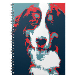 Caderno Espiral Bernese Mountain Dog Poster político