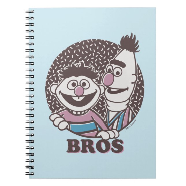 Caderno Espiral Bert & Ernie | Irmãos (Frente)