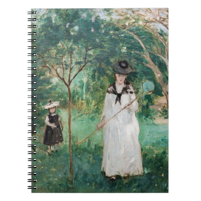 Caderno Espiral Berthe Morisot - A Caça às Borboletas (Frente)