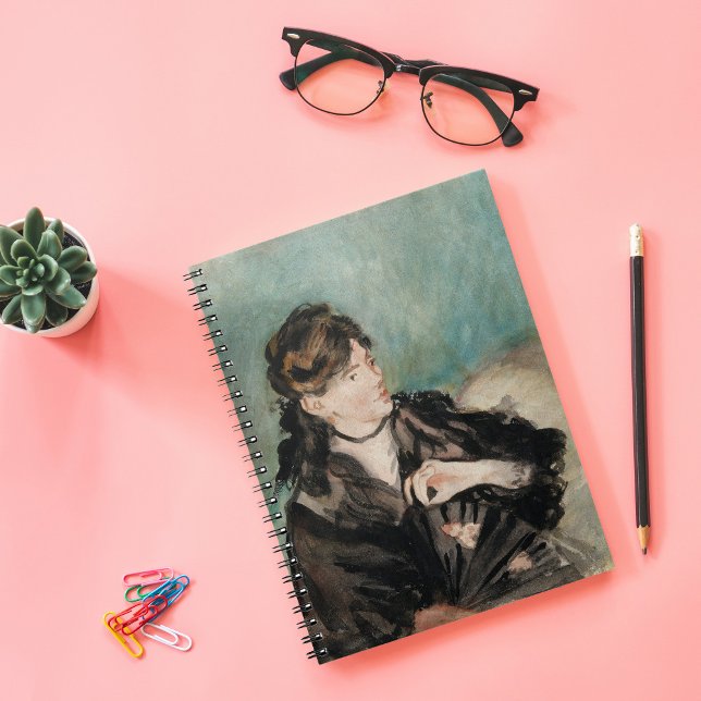 Caderno Espiral Berthe Morisot com ventilador | Édouard Manet (Criador carregado)