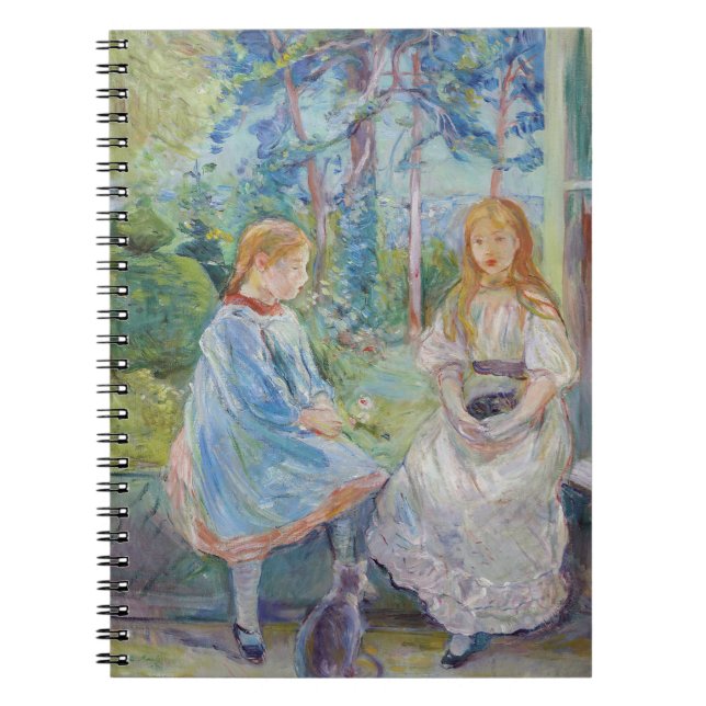Caderno Espiral Berthe Morisot - Jovens Meninas à Janela (Frente)