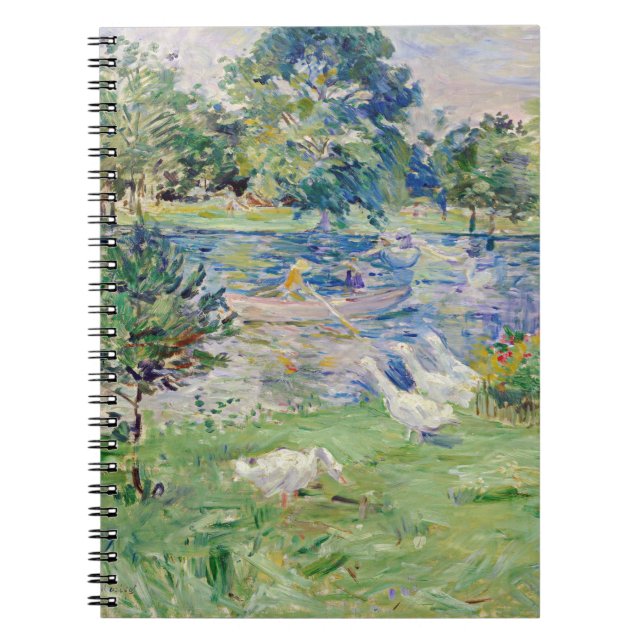 Caderno Espiral Berthe Morisot - Rapariga num Barco com Gansos (Frente)