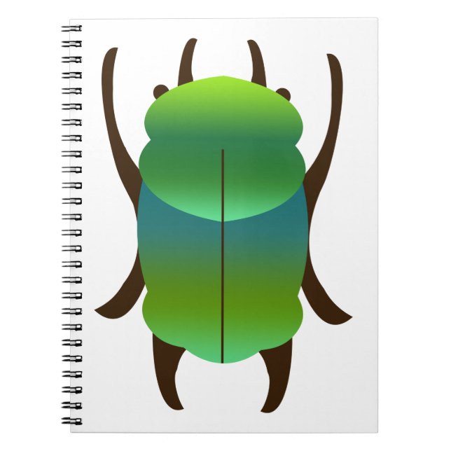 Caderno Espiral Besouro azul (Frente)