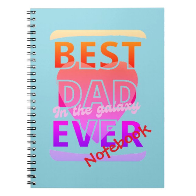 Caderno Espiral Best Dad in the galaxy ever (Frente)