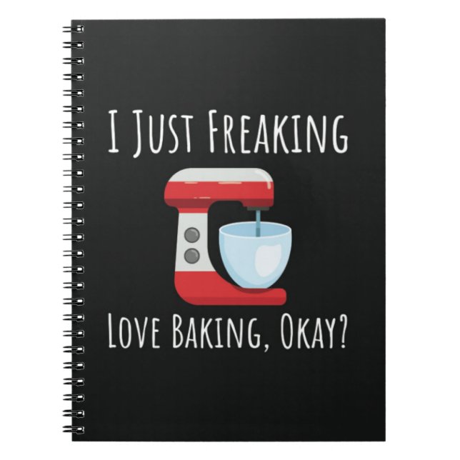 Caderno Espiral Best Gifts For Bakers Baking Black And White Her (Frente)