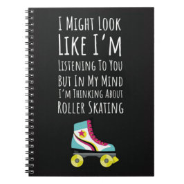 Caderno Espiral Best Gifts For Roller Skaters Typography Skating