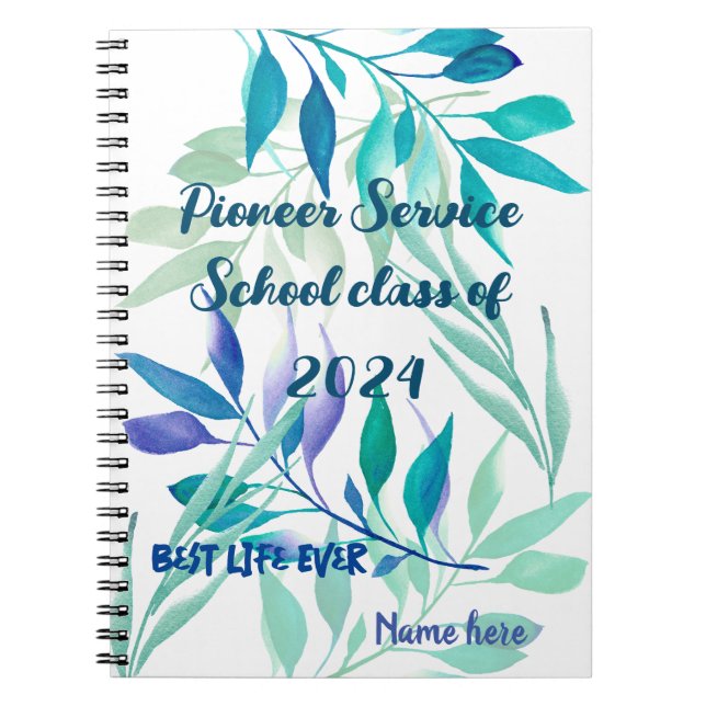 Caderno Espiral Best Life Ever - Pioneer School add name (Frente)