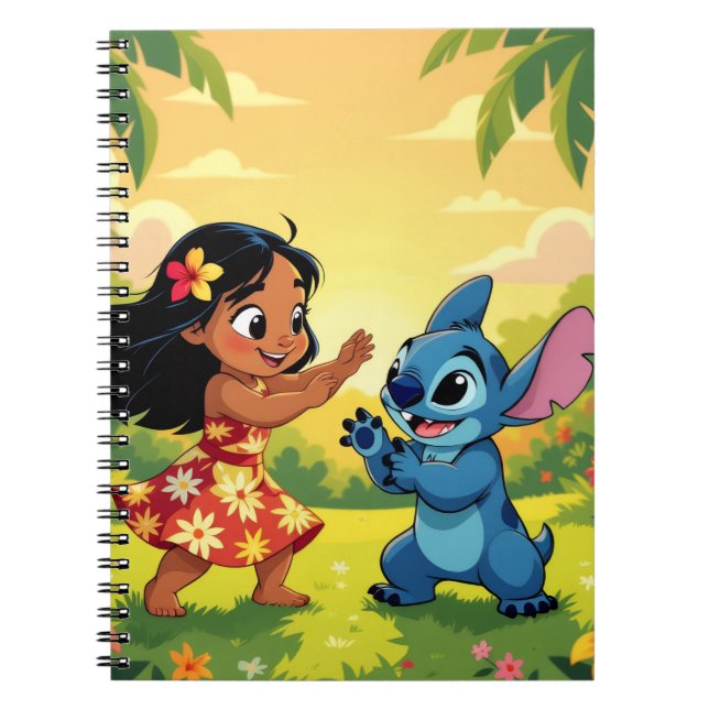 Caderno Espiral Beste Freunde fürs Leben – Lilo & Stitch   (Frente)