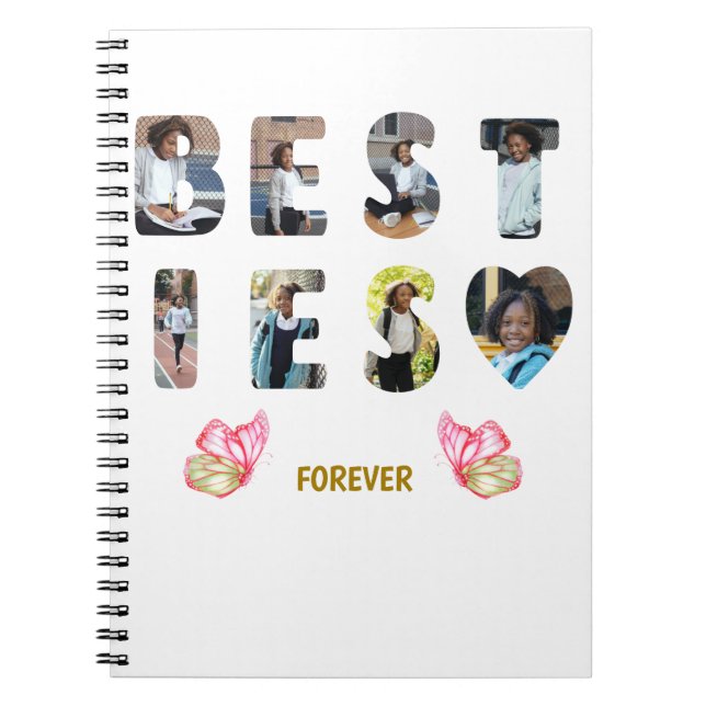Caderno Espiral Besties Amigos do BFF para sempre 8 Fotografia (Frente)