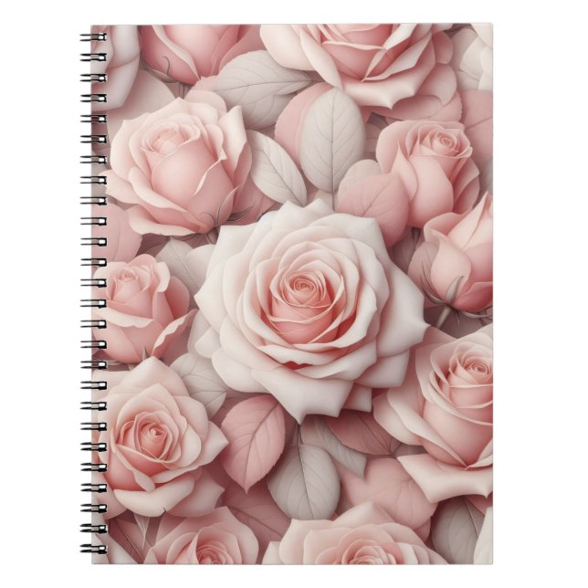 Caderno Espiral Better in Pink Roses (Frente)