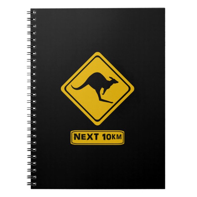 Caderno Espiral beware cangurus (Frente)