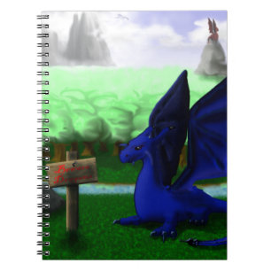 Caderno Espiral Beware, dragões