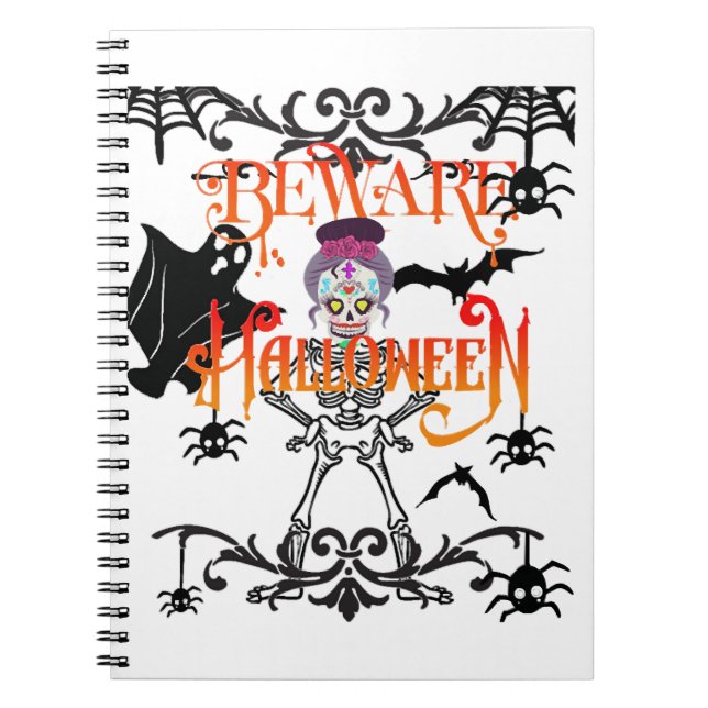 Caderno Espiral Beware Halloween (Frente)