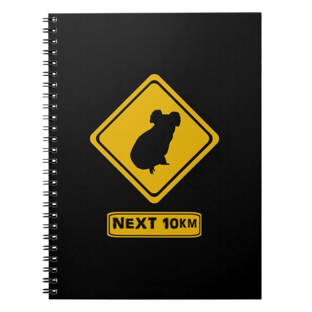 Caderno Espiral beware koalas (Frente)