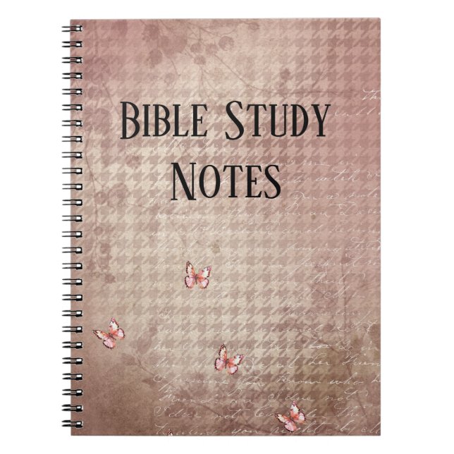 Caderno Espiral Bible Study (Frente)