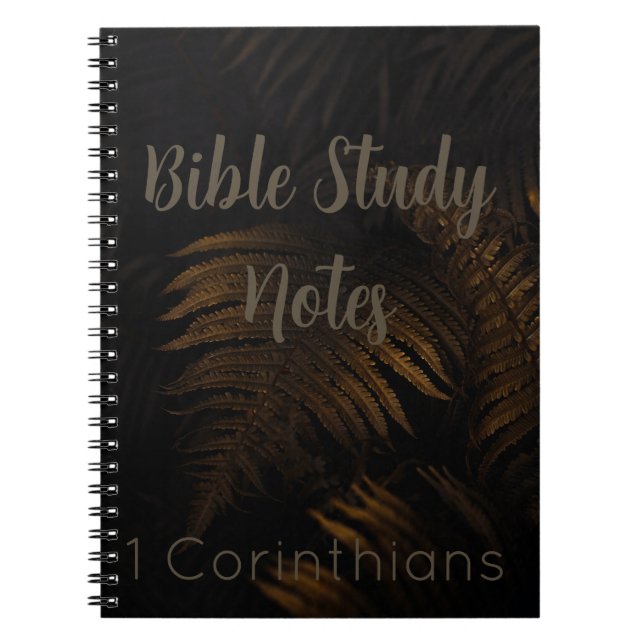 Caderno Espiral Bible Study-1 Corinthians (Frente)
