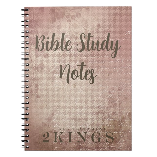 Caderno Espiral Bible Study-2 Kings (Frente)