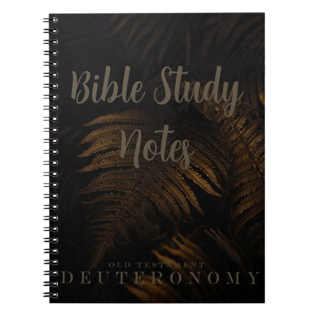 Caderno Espiral Bible Study-Deuteronomy (Frente)