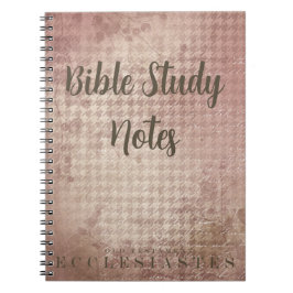 Caderno Espiral Bible Study-Ecclesiaties