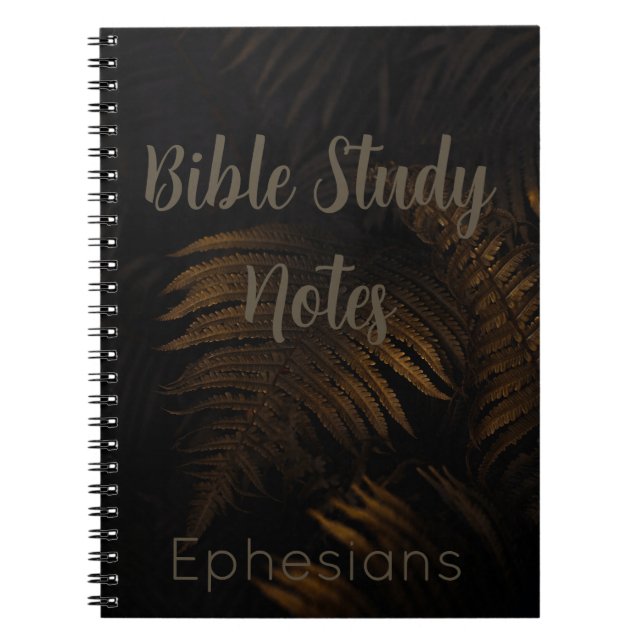 Caderno Espiral Bible Study-Ephesians (Frente)