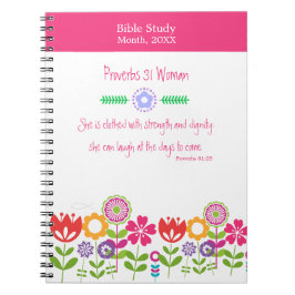 Caderno Espiral Bible Study Tools | Women Proverbs 31 Christian