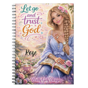 Caderno Espiral Biblia Cristã Floral Inspiradora Muito Feminina