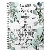 Bíblia Cristã Verse Philippians 4 8 Eucalyptus