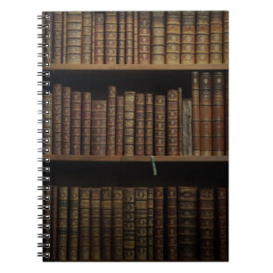 Caderno Espiral biblioteca de livros cobrir biblioteca antiga