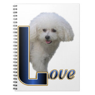 Caderno Espiral Bichon Frise Love