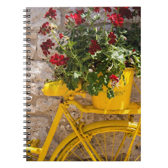 Caderno Espiral Bicicleta Amarela (Frente)