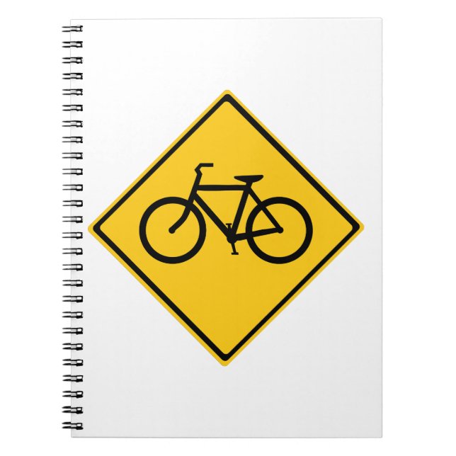 Caderno Espiral Bicicleta de Sinal de Estrada (Frente)