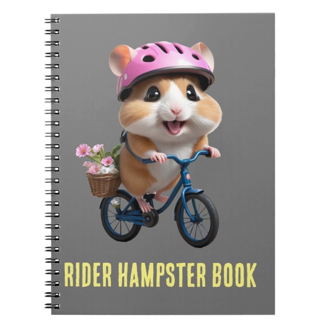 Caderno Espiral Bicycle Rider Hampster Book (Frente)
