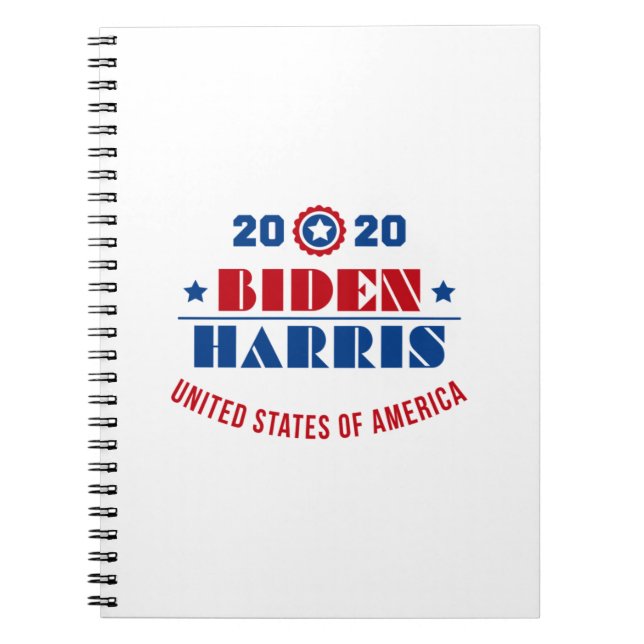 Caderno Espiral Biden Harris 2020 (Frente)