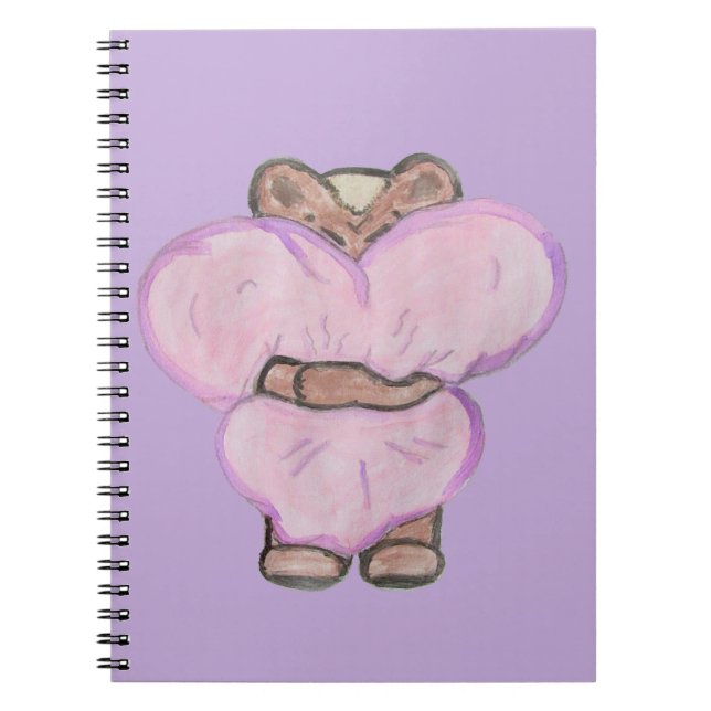 Caderno Espiral Big Bear Hug. (Frente)