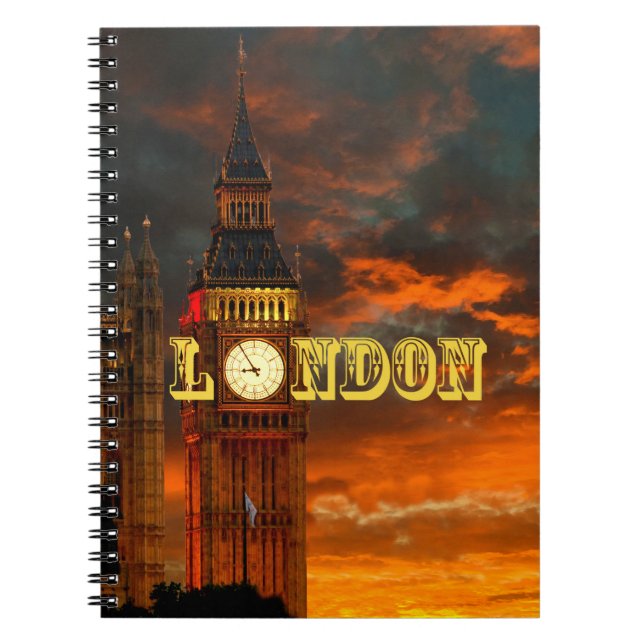 CADERNO ESPIRAL BIG BEN LONDON (Frente)