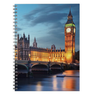 Caderno Espiral Big Ben, Londres.