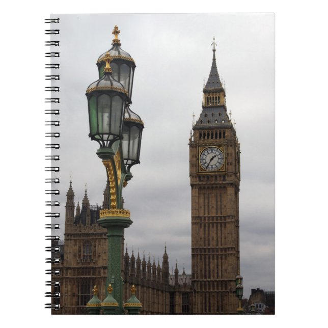 Caderno Espiral Big Ben - Londres - Notebook (Frente)